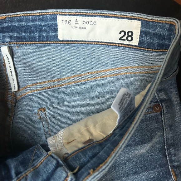 Rag and Bone high waist coated jeans $255 - Picture 8 of 9